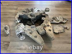 2008 Millennium Falcon Star Wars Hasbro legacy Rare In Working Order