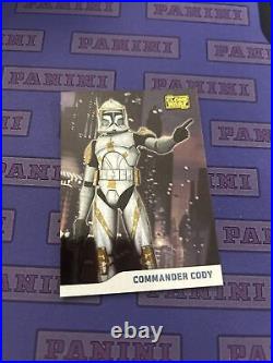 2008 Topps Star Wars Clone Wars Parallel Commander Cody Order 66/205 Card #9 SP