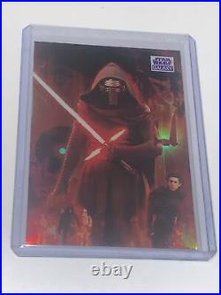 2021 Star Wars Galaxy Topps Chrome Purple #'d /25 THE FIRST ORDER'S ENFORCER