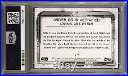 2021 Star Wars Topps Chrome Legacy #111 Order 66 is Activated Red 2/5 PSA 10