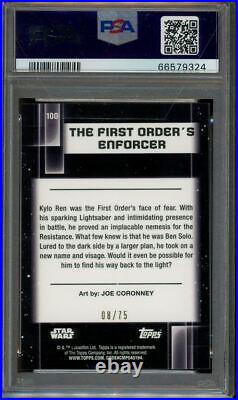 2021 Topps Chrome Star Wars Galaxy The First Order's Enforcer /75 PSA 10 #100