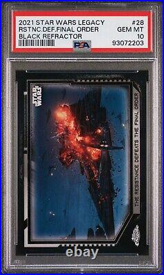 2021 Topps Star Wars Legacy Resistance Defeats Final Order Black /10 PSA 10