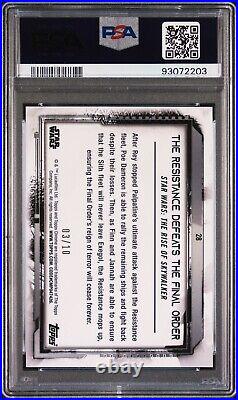 2021 Topps Star Wars Legacy Resistance Defeats Final Order Black /10 PSA 10