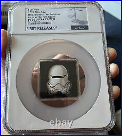 2022 Star Wars Faces Of The First Order Flametrooper Ngc Pf70 First Release