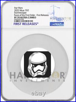 2022 Star Wars Faces Of The First Order Stormtrooper Ngc Pf70 First Release