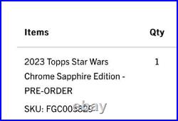 2023 Topps Star Wars Chrome Sapphire Edition New Sealed PRE ORDER