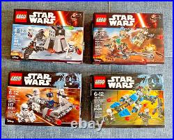 4 LEGO Star Wars 75132 75133 75166 75167 First Order Speeder Battle Pack Rebel