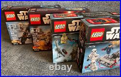 4 LEGO Star Wars 75132 75133 75166 75167 First Order Speeder Battle Pack Rebel