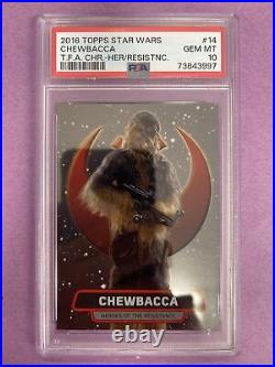 (5) 2016 Topps Chrome Star Wars POWER OF THE FIRST ORDER PSA 10 GEM MT LOT