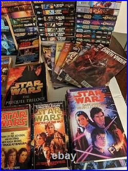(69) Huge Star Wars Paperbacks Lot Complete New Jedi Order Han Solo +++