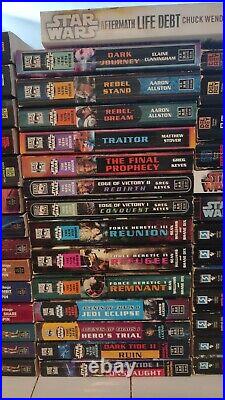 71 Rare Star Wars Paperback Novels X-wing New Jedi Order Many Trilogy Sets Plus