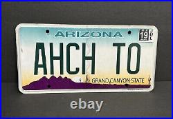 Arizona Vanity License Plate AHCH TO (STAR WARS. Jedi Order Birthplace)