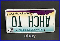 Arizona Vanity License Plate AHCH TO (STAR WARS. Jedi Order Birthplace)