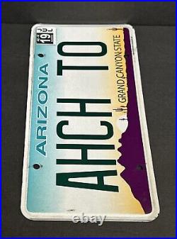 Arizona Vanity License Plate AHCH TO (STAR WARS. Jedi Order Birthplace)