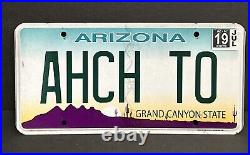 Arizona Vanity License Plate AHCH TO (STAR WARS. Jedi Order Birthplace)