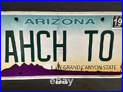 Arizona Vanity License Plate AHCH TO (STAR WARS. Jedi Order Birthplace)