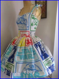 Custom made to order Star Wars comic block Sweet Heart Pin Up dress