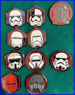 Disney Parks Star Wars First Order Helmet Mystery Pin Set Of 10