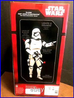 Disney / Star wars First Order Stormtrooper Parlant collector