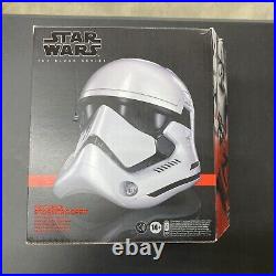 FIRST ORDER STORMTROOPER ELECTRONIC HELMET Star Wars The Black Series Disney