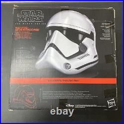 FIRST ORDER STORMTROOPER ELECTRONIC HELMET Star Wars The Black Series Disney