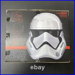 FIRST ORDER STORMTROOPER ELECTRONIC HELMET Star Wars The Black Series Disney