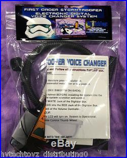 First Order Rogue One Stormtrooper Pro-series Voice Changer Kit 4 Helmet Costume