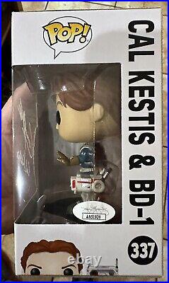 Funko Pop Star Wars Cal Kestis Autographed By Cameron Monaghan