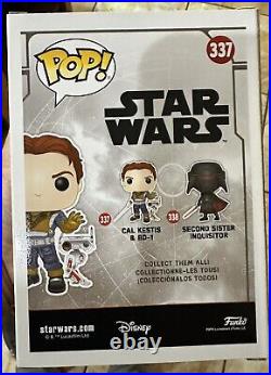 Funko Pop Star Wars Cal Kestis Autographed By Cameron Monaghan