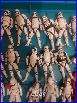 Hasbro Star Wars 3.75 First Order Stormtrooper Lot Over 40 pieces TFA TLJ