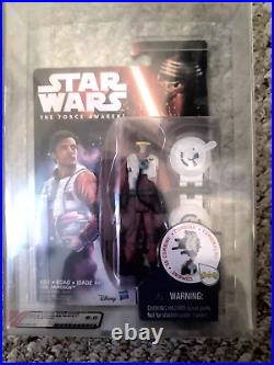 Hasbro Star Wars The Force Awakens First Order Poe Dameron AFA Graded 9.0