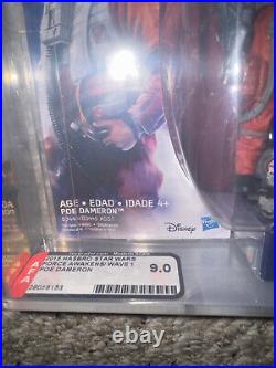 Hasbro Star Wars The Force Awakens First Order Poe Dameron AFA Graded 9.0