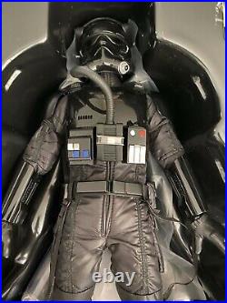 Hot Toys Star Wars The Force Awakens First Order Tie Fighter Figure Pilot 1/6