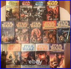 Huge Lot Of 58 Star Wars PaperbacksNew Jedi OrderX-WingLegacy Of The Force