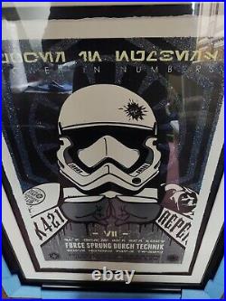 JJ ADAMS Star Wars First Order matching pair Artist Proof (3 of 10) Red & Blue