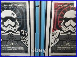 JJ ADAMS Star Wars First Order matching pair Artist Proof (3 of 10) Red & Blue