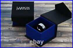 Jedi Order Symbol Star Wars Black Tungsten Engraved Wedding Ring 4mm 12mm