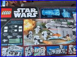 LEGO Star Wars 75103 First Order Transporter opened box Set 99% please read