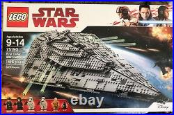 LEGO Star Wars 75190 First Order Star Destroyer New Sealed 6 Minifigures, BB-9E
