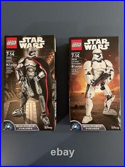 LEGO Star Wars Buildable Captain Phasma 75118, First Order Stormtrooper75114 Lot