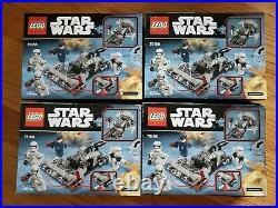 LEGO Star Wars FIRST ORDER TRANSPORT SPEEDER BATTLE PACK 75166 (4x) New SEALED