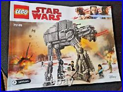 LEGO Star Wars First Order Heavy Assault Walker 75189 Pre-Own (only Bag 1 Open)