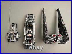 LEGO Star Wars First Order Sets 100% Complete with extra minifigures