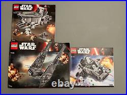 LEGO Star Wars First Order Sets 100% Complete with extra minifigures