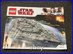 LEGO Star Wars First Order Star Destroyer (75190) 2017 Set Complete