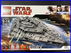 LEGO Star Wars First Order Star Destroyer 75190 Damaged Box Retired Sealed