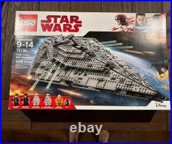 LEGO Star Wars First Order Star Destroyer (75190) Full Set, Mini Figures, Box