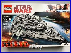 LEGO Star Wars First Order Star Destroyer 75190 New Sealed