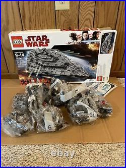 LEGO Star Wars First Order Star Destroyer 75190 Open Box Sealed Bags