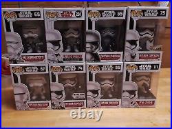 Large Funko Pop! Star Wars Eight Variant First Order Stormtroopers Lot Amazon Ex